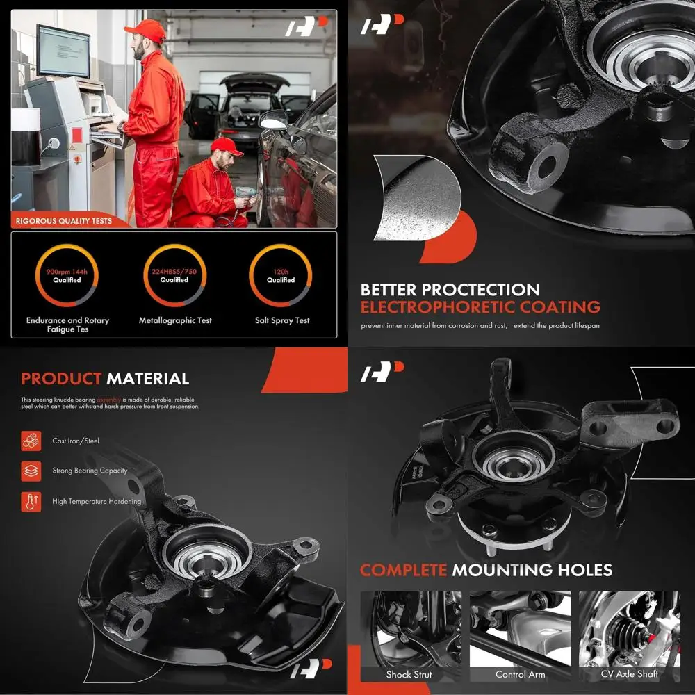 Front Left Steering Knuckle & Wheel Bearing Hub Assembly Compatible with Toyota Camry 1997-2001, L4 2.2L, 14 Inches Wheels Only,
Front Left Steering Knuckle & Wheel Bearing Hub Assembly Compatible with Toyota Camry 1997-2001, L4 2.2L, 14 Inches Wheels Only,