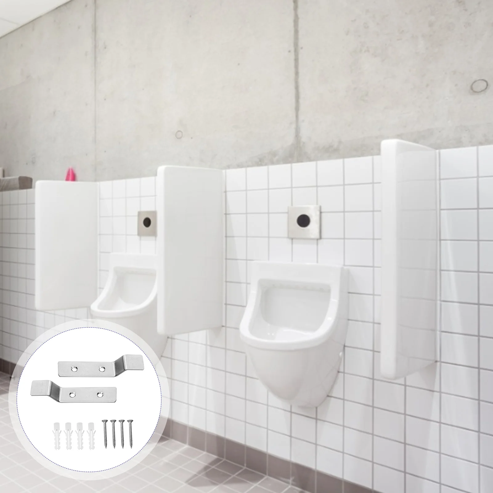 2Sets Wall Mounted Urinal Support Stainless Steel Bracket Easy Install Toilet Accessories Corrosion Resistance Long Life
2Sets Wall Mounted Urinal Support Stainless Steel Bracket Easy Install Toilet Accessories Corrosion Resistance Long Life