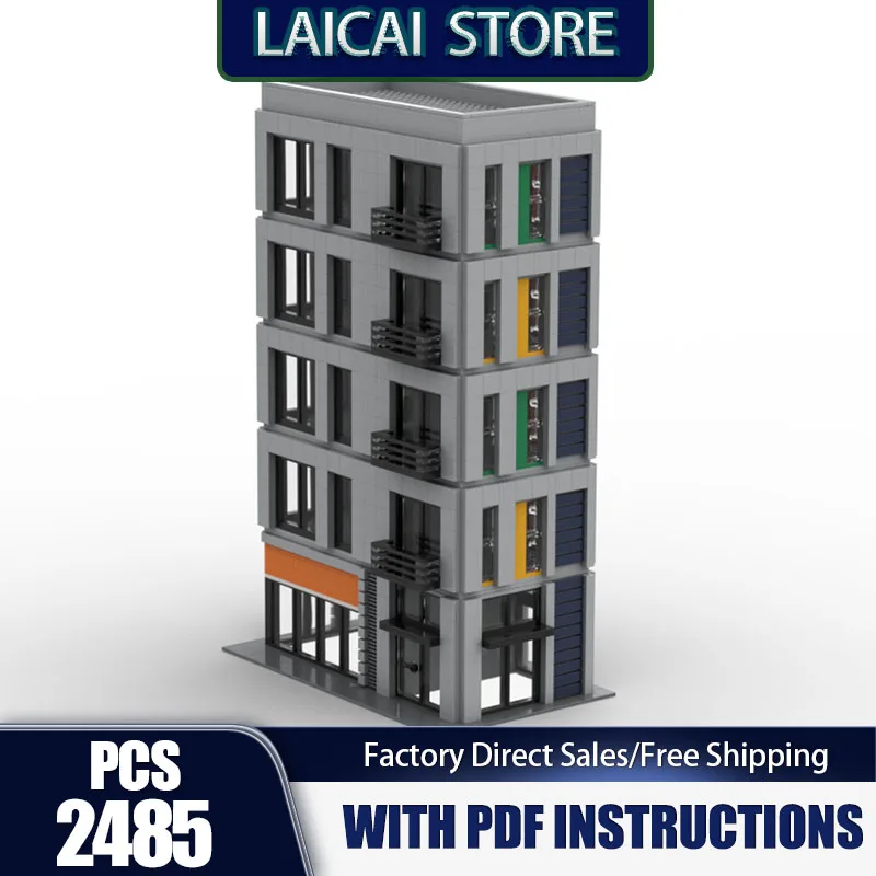 Moc Building Blocks Apartment Building in Grey Tiles Model Technology Bricks DIY Assembly Holiday Construction Toy Set Gifts
Moc Building Blocks Apartment Building in Grey Tiles Model Technology Bricks DIY Assembly Holiday Construction Toy Set Gifts