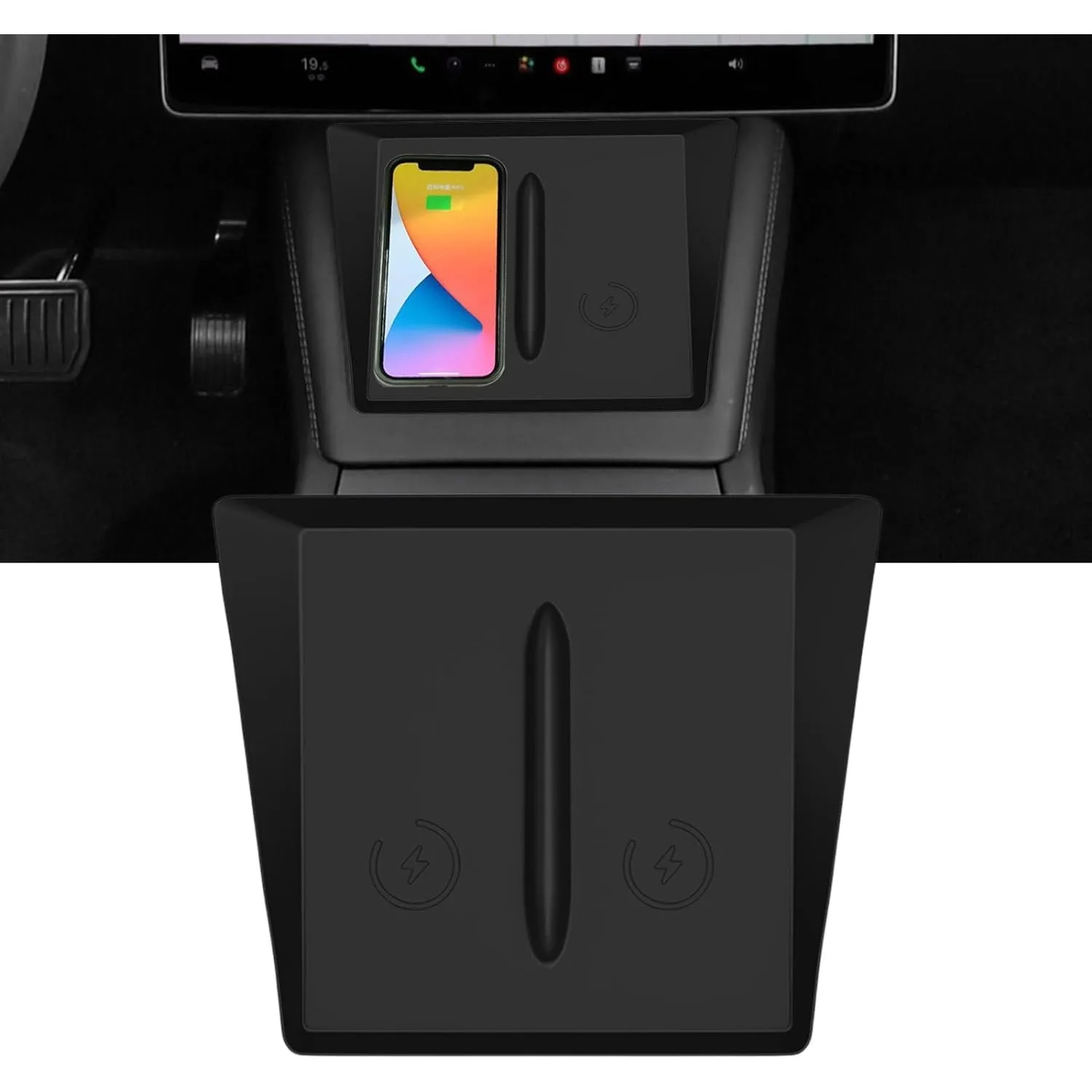 Center Console Wireless Charger Mat for Tesla Model 3 2024 Silicone Cover Non-Slip Mats Waterproof Pad
Center Console Wireless Charger Mat for Tesla Model 3 2024 Silicone Cover Non-Slip Mats Waterproof Pad