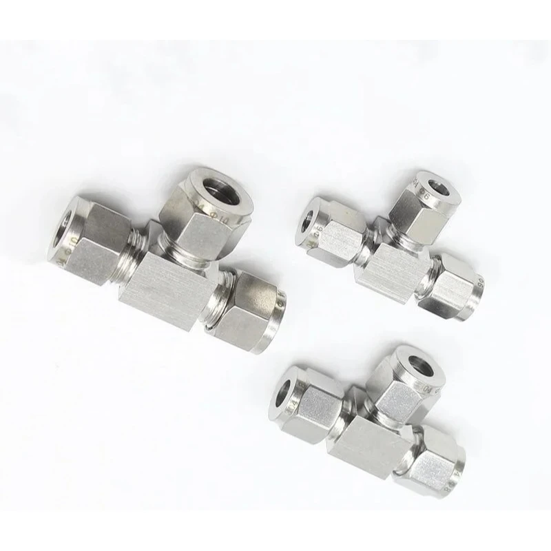 1/8" 1/4" 3/8" 1/2" 3mm 4mm 6mm 8mm 10mm 12mm 14mm 16mm 18mm Stainless steel 304 3 Way Double Ferrule Tee Tube fitting Connector
1/8" 1/4" 3/8" 1/2" 3mm 4mm 6mm 8mm 10mm 12mm 14mm 16mm 18mm Stainless steel 304 3 Way Double Ferrule Tee Tube fitting Connector