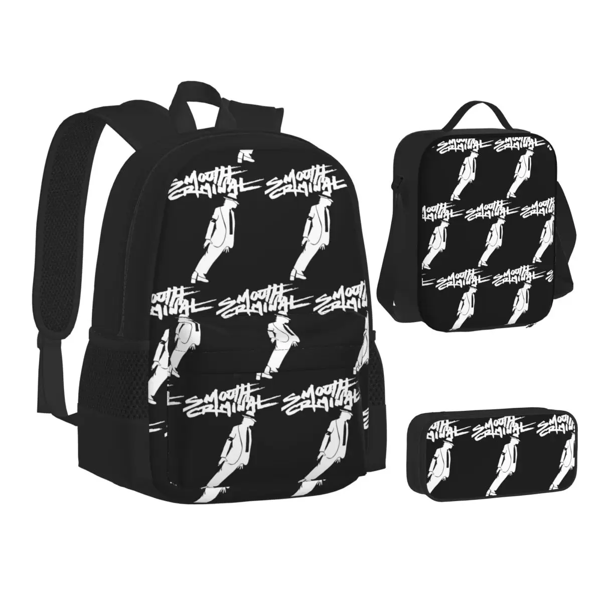 The King Of Pop Michael Jackson Backpacks Students Bookbag School Bags Children Rucksack Lunch Bag Pen Bag Three-Piece Set
The King Of Pop Michael Jackson Backpacks Students Bookbag School Bags Children Rucksack Lunch Bag Pen Bag Three-Piece Set