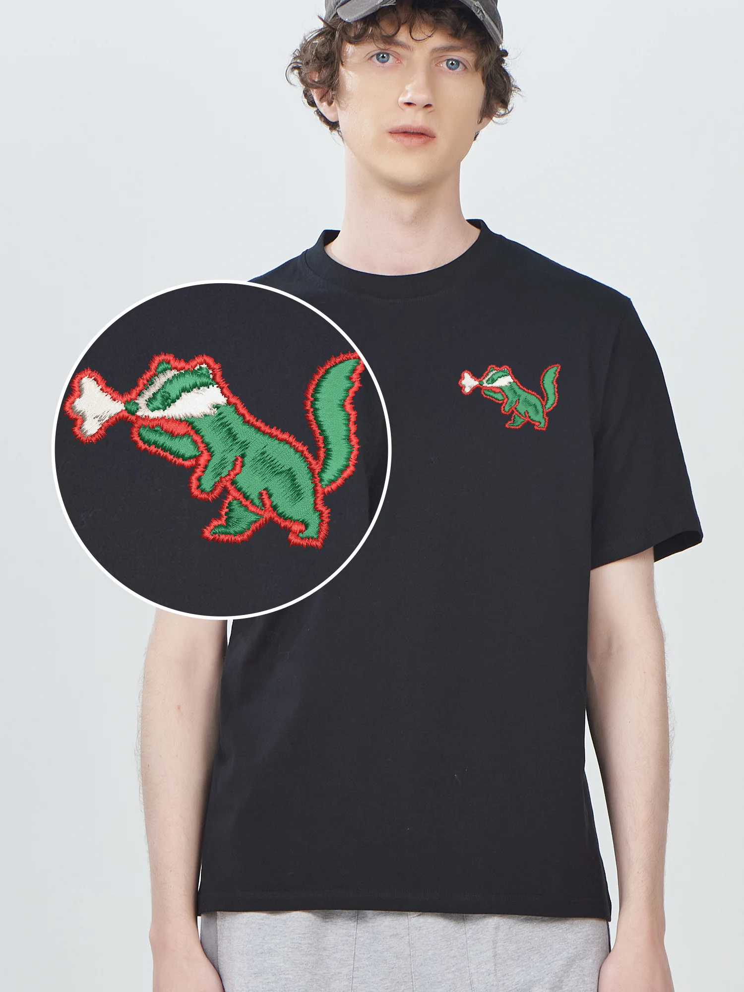 Playful Green Fox Embroidered T shirts Unisex Women Men Funny Camiseta Men Cotton Comfort High Quality Embroidery T-Shirt
Playful Green Fox Embroidered T shirts Unisex Women Men Funny Camiseta Men Cotton Comfort High Quality Embroidery T-Shirt