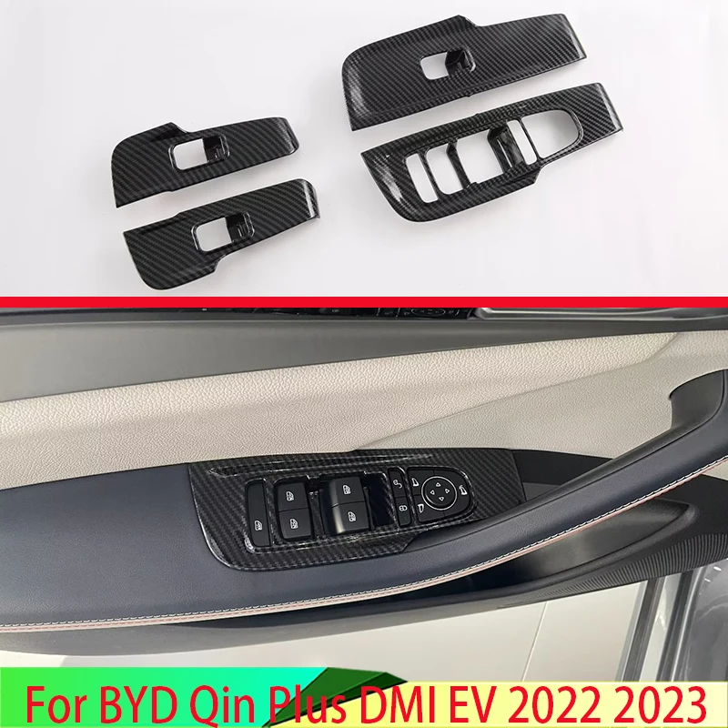 For BYD Qin Plus EV DMI 2022 2023 Car Accessories Carbon Fiber Style Door Window Armrest Cover Switch Panel Trim Molding Garnish
For BYD Qin Plus EV DMI 2022 2023 Car Accessories Carbon Fiber Style Door Window Armrest Cover Switch Panel Trim Molding Garnish