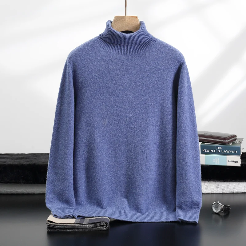 Men's High Collar First-line Clothing 100% Pure Cashmere Sweater Autumn New Loose Knit Pullover Leisure Long Sleeve Jacket Tops
Men's High Collar First-line Clothing 100% Pure Cashmere Sweater Autumn New Loose Knit Pullover Leisure Long Sleeve Jacket Tops