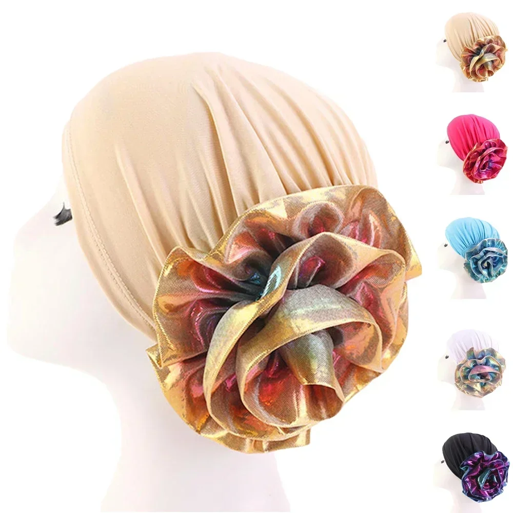 Women Stretch Laser Flower Turban Hat Chemo Beanie Head Scarf Wrap Plated Cap Headwear Muslim Hijab Cancer Hair Loss Accessories
Women Stretch Laser Flower Turban Hat Chemo Beanie Head Scarf Wrap Plated Cap Headwear Muslim Hijab Cancer Hair Loss Accessories