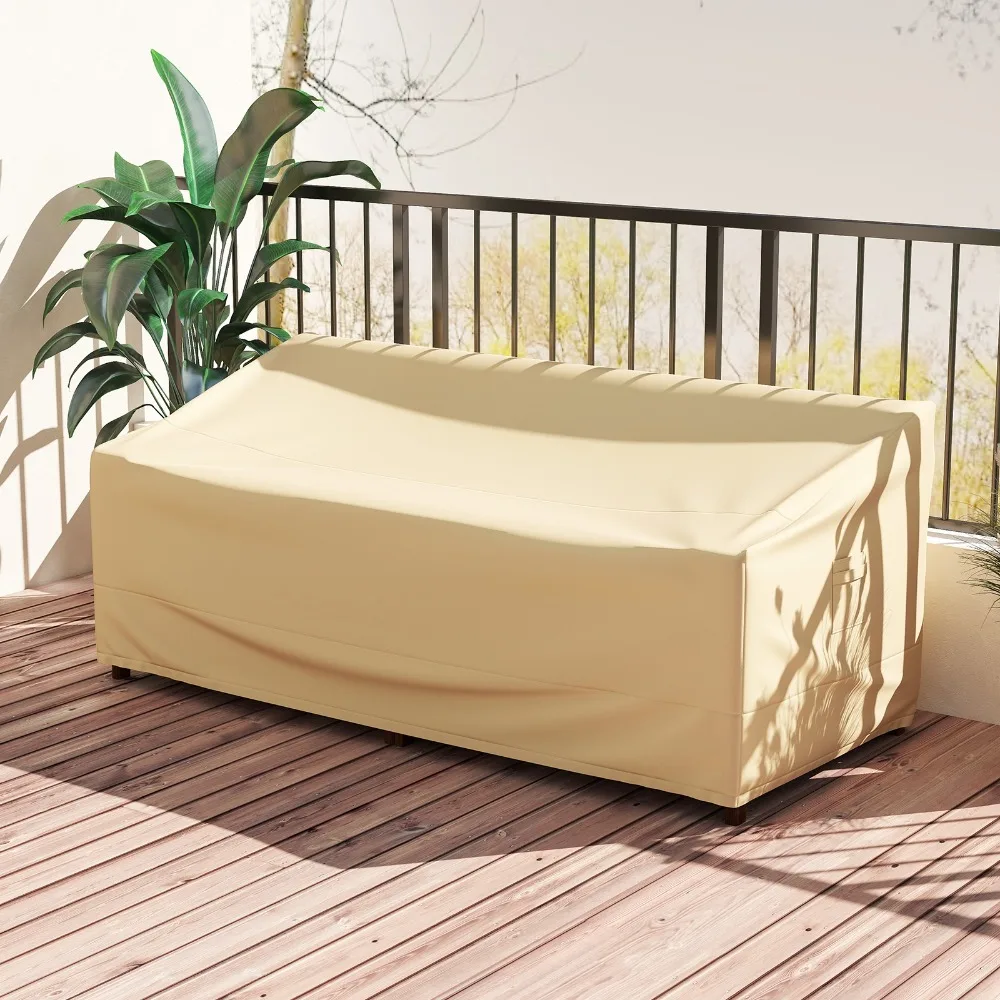 3-Seater Patio Waterproof Sofa Cover Polyester Sofa Cover w/ Air Vents & Handles
3-Seater Patio Waterproof Sofa Cover Polyester Sofa Cover w/ Air Vents & Handles