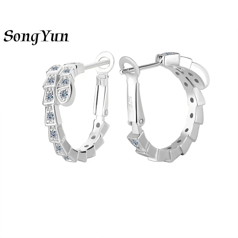 SONGYUN Luxury Jewelry 925 Sterling Silver Earrings Moissanite Diamond Drop Romantic for Her 18K Gold Plated SYT Patent Earring
SONGYUN Luxury Jewelry 925 Sterling Silver Earrings Moissanite Diamond Drop Romantic for Her 18K Gold Plated SYT Patent Earring