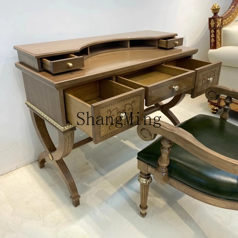 ZYY retro solid wood carving flower dresser neoclassical bedroom parquet makeup table storage cabinet
ZYY retro solid wood carving flower dresser neoclassical bedroom parquet makeup table storage cabinet