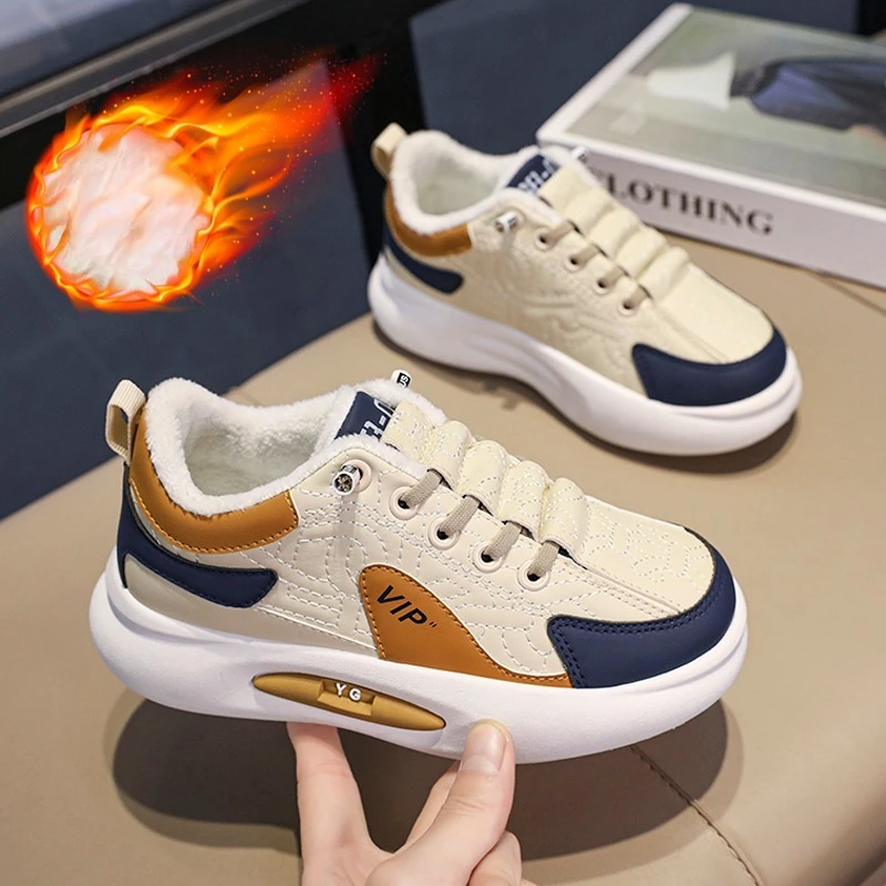 Зимние детские кроссовки, модные детские хлопковые кроссовки на платформе для мальчиков, теплые плюшевые повседневные спортивные теннисные туфли, массивные кроссовки
Зимние детские кроссовки, модные детские хлопковые кроссовки на платформе для мальчиков, теплые плюшевые повседневные спортивные теннисные туфли, массивные кроссовки