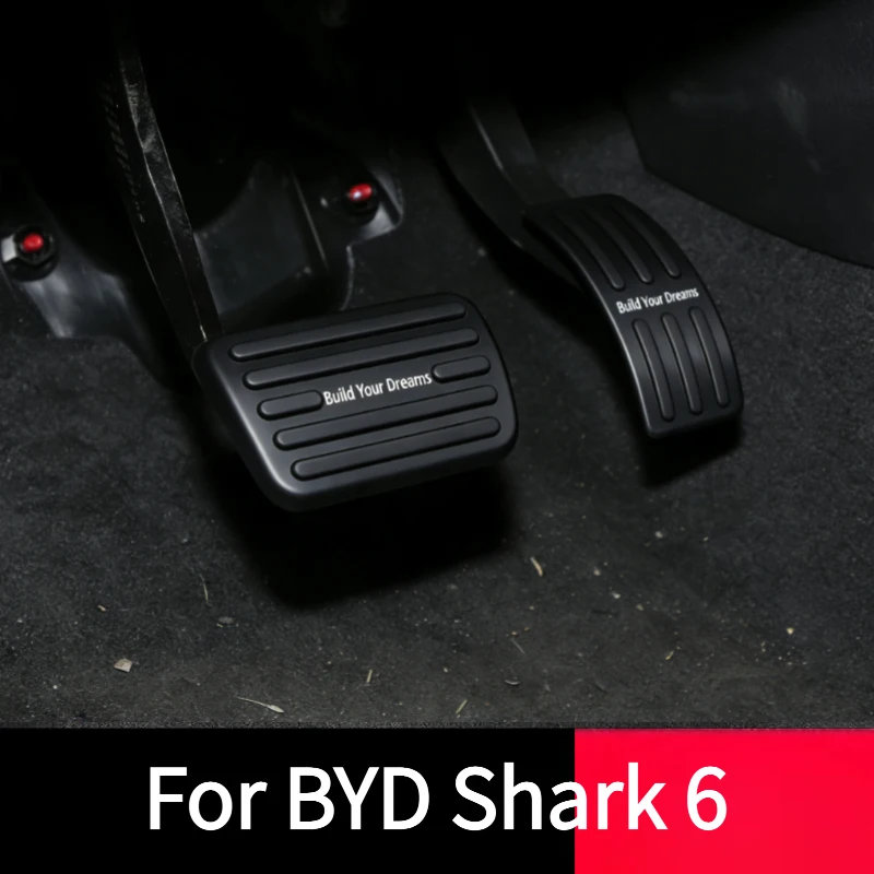 Car Throttle Brake Anti-slip Pedal For BYD Shark 6 Throttle Aluminum Alloy Pedal Protective Cover
Car Throttle Brake Anti-slip Pedal For BYD Shark 6 Throttle Aluminum Alloy Pedal Protective Cover