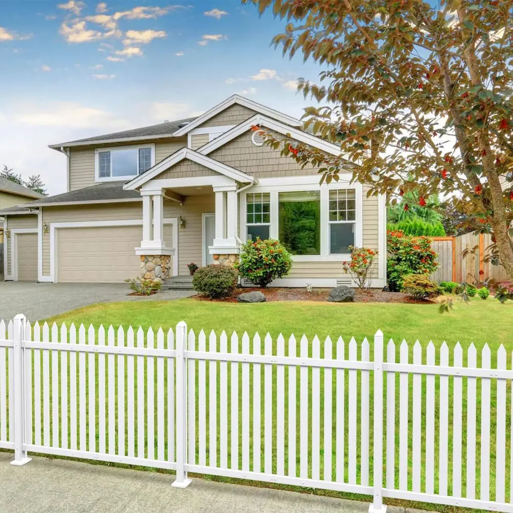 White PVC Garden Fence with 36 High x 84 Wide Panels, 20 Pickets for Porch, Deck, and Pool Safety
White PVC Garden Fence with 36 High x 84 Wide Panels, 20 Pickets for Porch, Deck, and Pool Safety