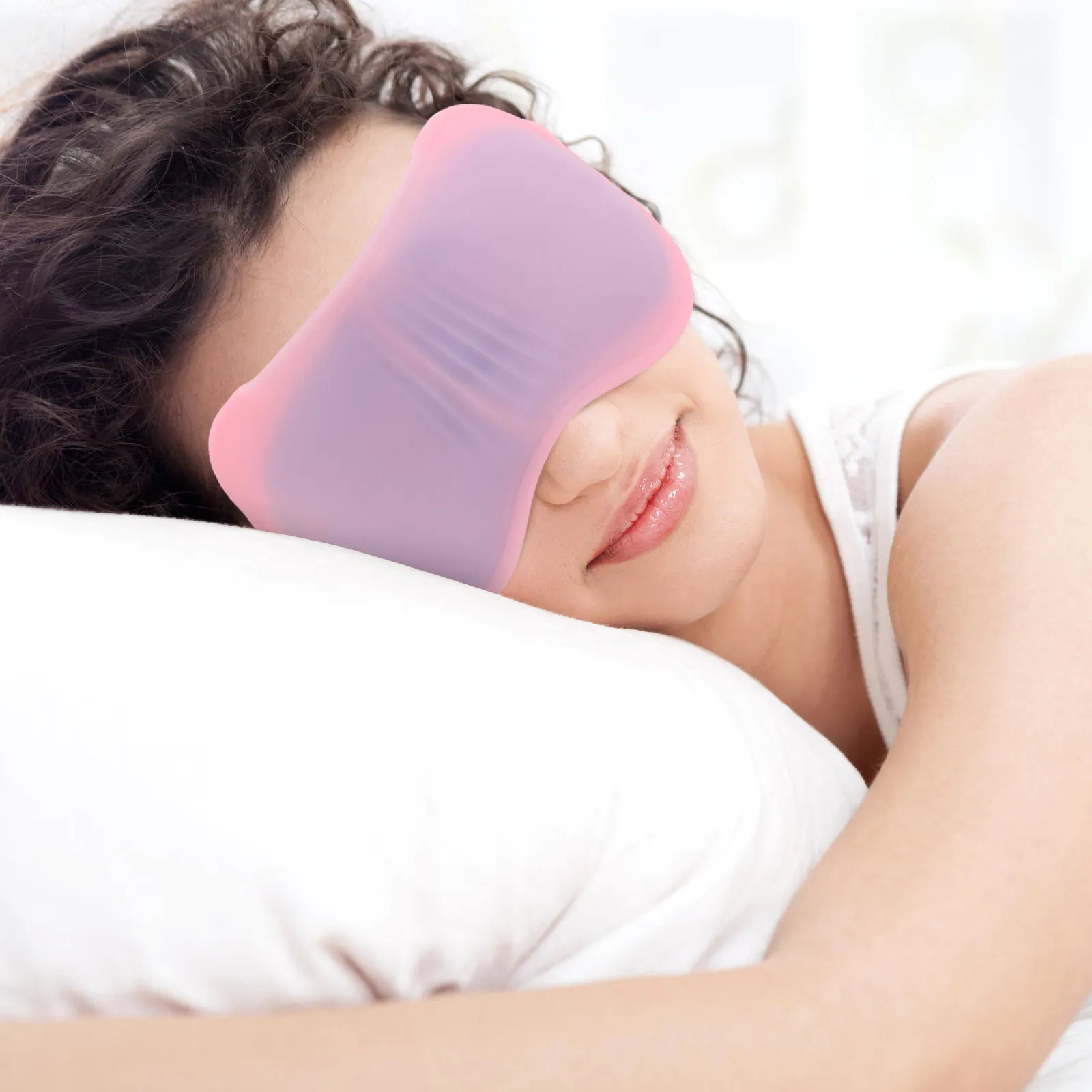 1Set Lightproof Silicone Gel Eye Mask Cold Compress Sleeping Eye Cover Adjustable Sleep Blindfold for Travel Rest
1Set Lightproof Silicone Gel Eye Mask Cold Compress Sleeping Eye Cover Adjustable Sleep Blindfold for Travel Rest