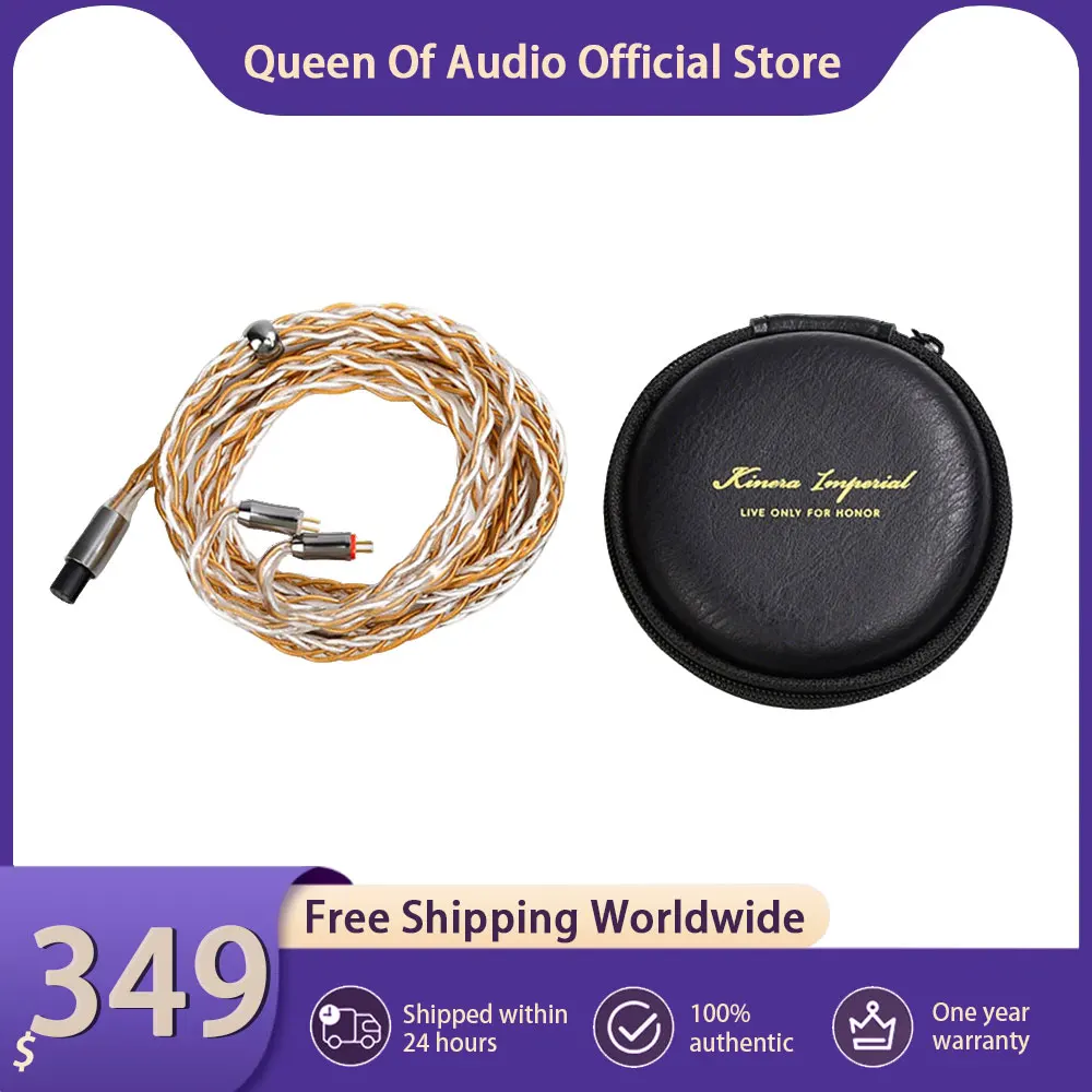 New Kinera Gleipnir Pro Headphone Upgrade Cable 2.5+3.5+4.4mm Earphone Plug 6N OCC Gold Plated HiFi Music Earbuds Accessories
New Kinera Gleipnir Pro Headphone Upgrade Cable 2.5+3.5+4.4mm Earphone Plug 6N OCC Gold Plated HiFi Music Earbuds Accessories