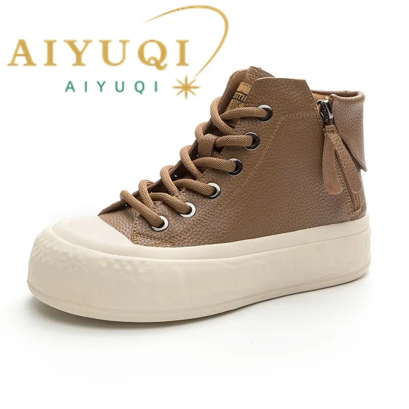 Women's Retro Sneakers 2026 Fall New Genuine Leather High-Top Lace-Up Women's Ankle Boots Side Zipper Large Size Women's Shoes
Women's Retro Sneakers 2026 Fall New Genuine Leather High-Top Lace-Up Women's Ankle Boots Side Zipper Large Size Women's Shoes