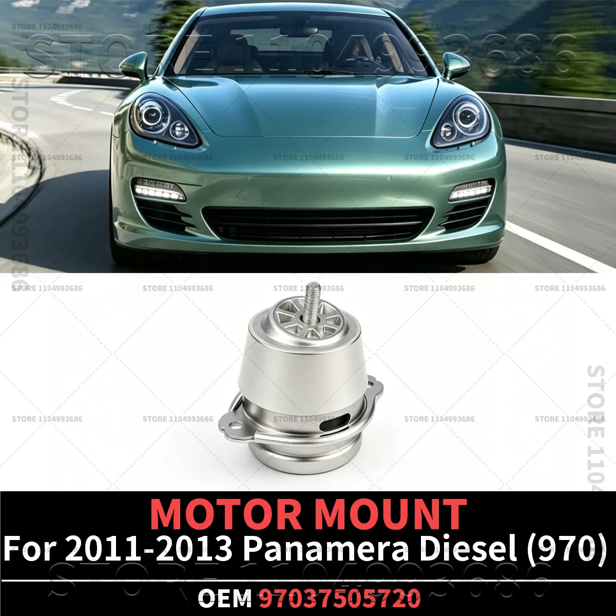 For Porsche 2011 2012 2013 Panamera Diesel (970) Engine MOTOR MOUNT OEM 97037505720
For Porsche 2011 2012 2013 Panamera Diesel (970) Engine MOTOR MOUNT OEM 97037505720
