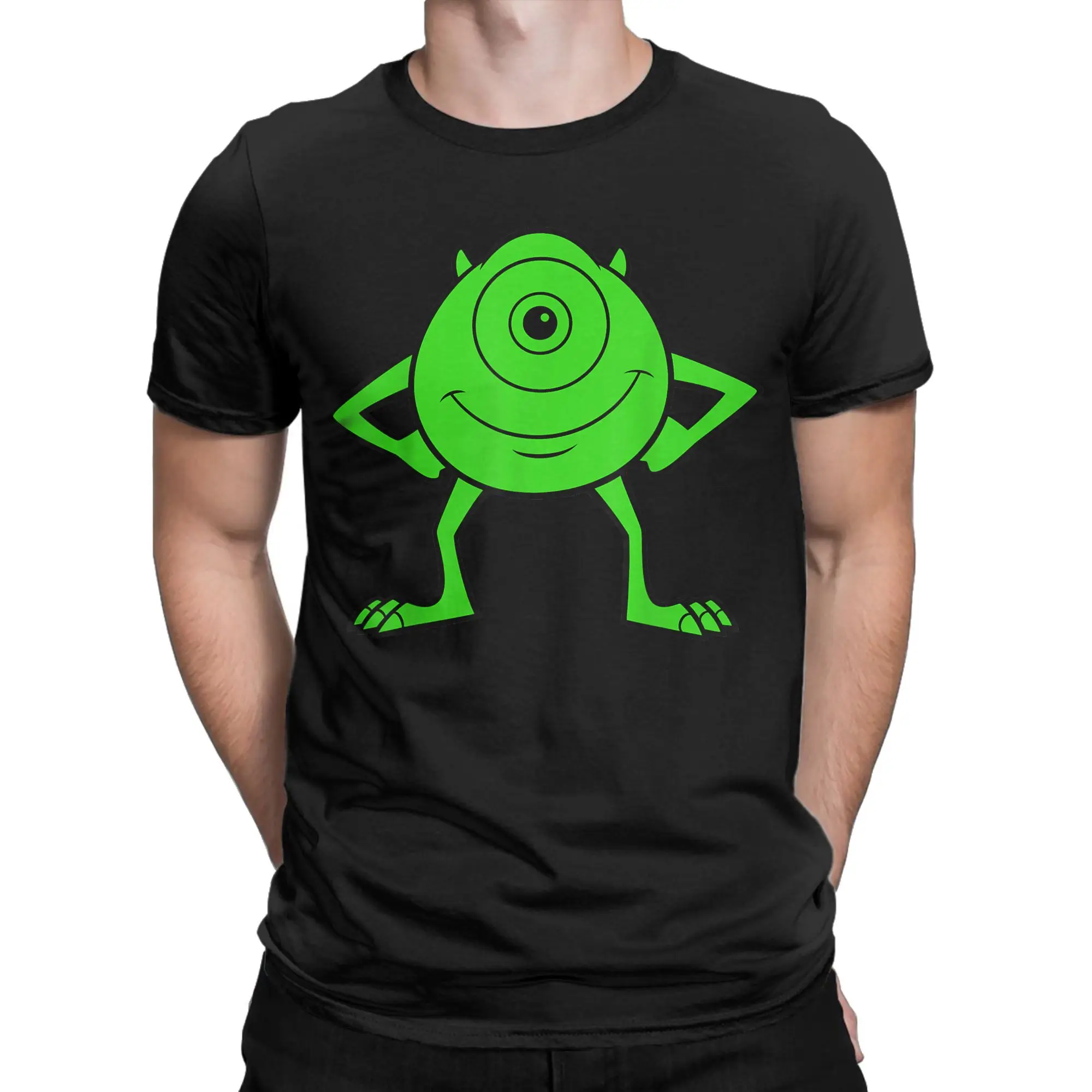 Мужские футболки Monsters Inc Mike Wazowski Cyclops Креативные футболки из чистого хлопка Футболки с короткими рукавами Одежда с круглым вырезом размера плюс
Мужские футболки Monsters Inc Mike Wazowski Cyclops Креативные футболки из чистого хлопка Футболки с короткими рукавами Одежда с круглым вырезом размера плюс