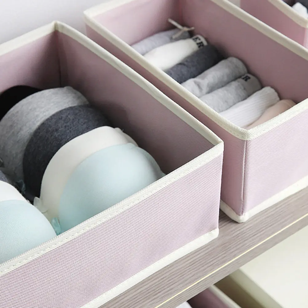 1Set Pink Bra Storage Box Cloth Made Antiwrinkle Lightweight Underwear Organizer Drawer Closet Case for Women Bra Storage Box
1Set Pink Bra Storage Box Cloth Made Antiwrinkle Lightweight Underwear Organizer Drawer Closet Case for Women Bra Storage Box