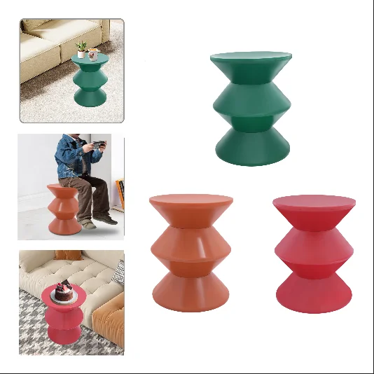 Coffee Table, Side Table, Green/Orange/Red Creative 3-Tier Plastic Accent Table, High-Quality PET Material for Sofa Living Room
Coffee Table, Side Table, Green/Orange/Red Creative 3-Tier Plastic Accent Table, High-Quality PET Material for Sofa Living Room