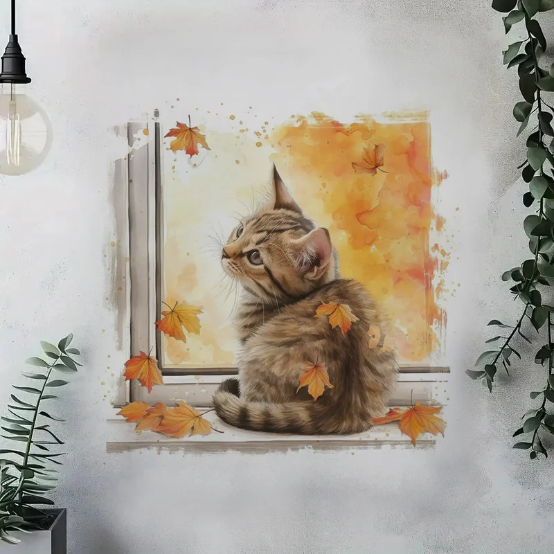Charming Autumn Cat Wall Stickers for Bedroom Entryway Living Room Porch Decoration
Charming Autumn Cat Wall Stickers for Bedroom Entryway Living Room Porch Decoration