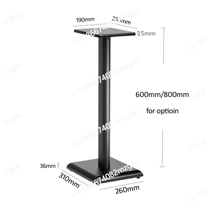 Professional metal wooden speaker bracket surrounds the audio tripod floor stand.
Professional metal wooden speaker bracket surrounds the audio tripod floor stand.