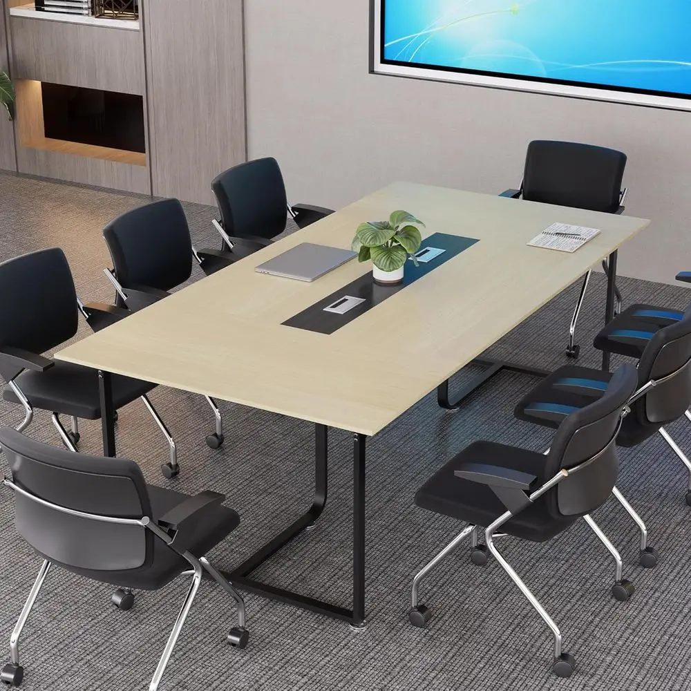 Large 8T Corner Meeting Table, 94.4L x 47.2W x 30.7H, Grommet & Stability, Ideal for Conference Rooms
Large 8T Corner Meeting Table, 94.4L x 47.2W x 30.7H, Grommet & Stability, Ideal for Conference Rooms