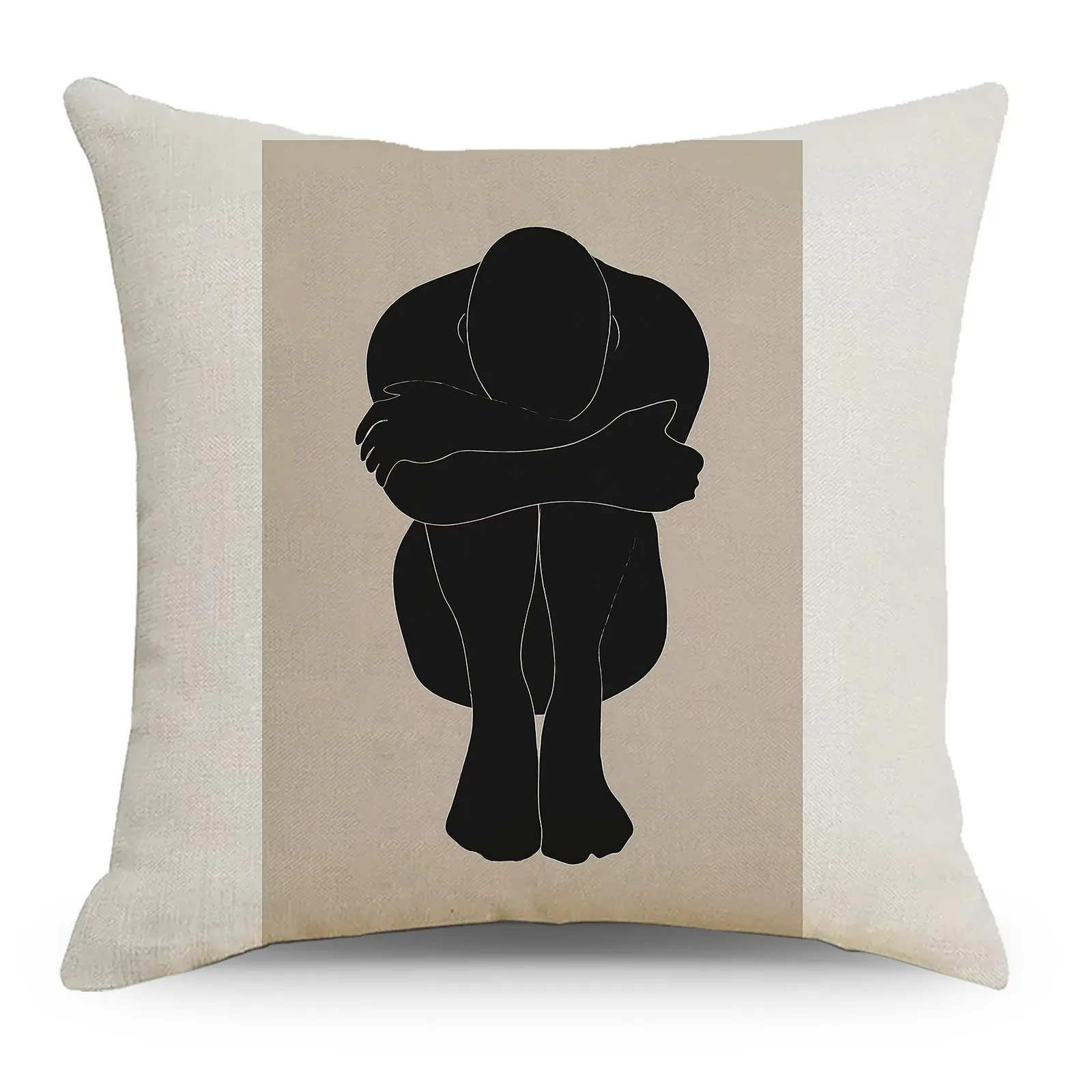 Minimalist Abstract Human Silhouette Peach Skin Cushion Cover Mid Century Modern Art Pillowcase for Sofa Living Room Home Decor
Minimalist Abstract Human Silhouette Peach Skin Cushion Cover Mid Century Modern Art Pillowcase for Sofa Living Room Home Decor