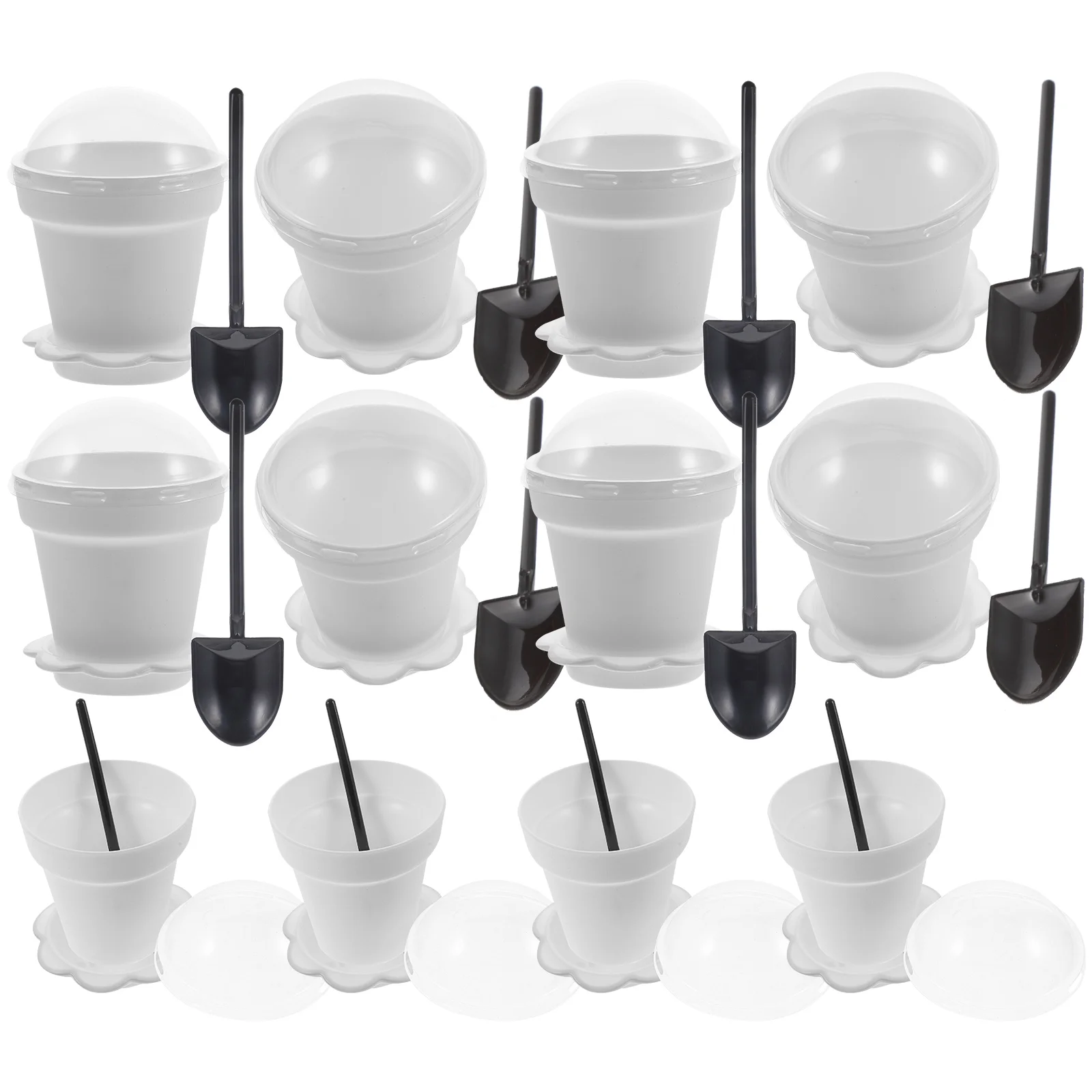 20 PCS Dessert Cups with Lids Potted Cake Flower Containers Paper Sundae Pots for Plants
20 PCS Dessert Cups with Lids Potted Cake Flower Containers Paper Sundae Pots for Plants