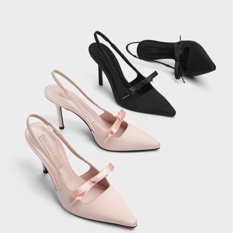 High Heels Women's Sandals Pointed Toe Bow Elegant Heeled Shoes Fashion Pumps 2025 Trend Spring Dress Party Mujer De Zapatillas
High Heels Women's Sandals Pointed Toe Bow Elegant Heeled Shoes Fashion Pumps 2025 Trend Spring Dress Party Mujer De Zapatillas