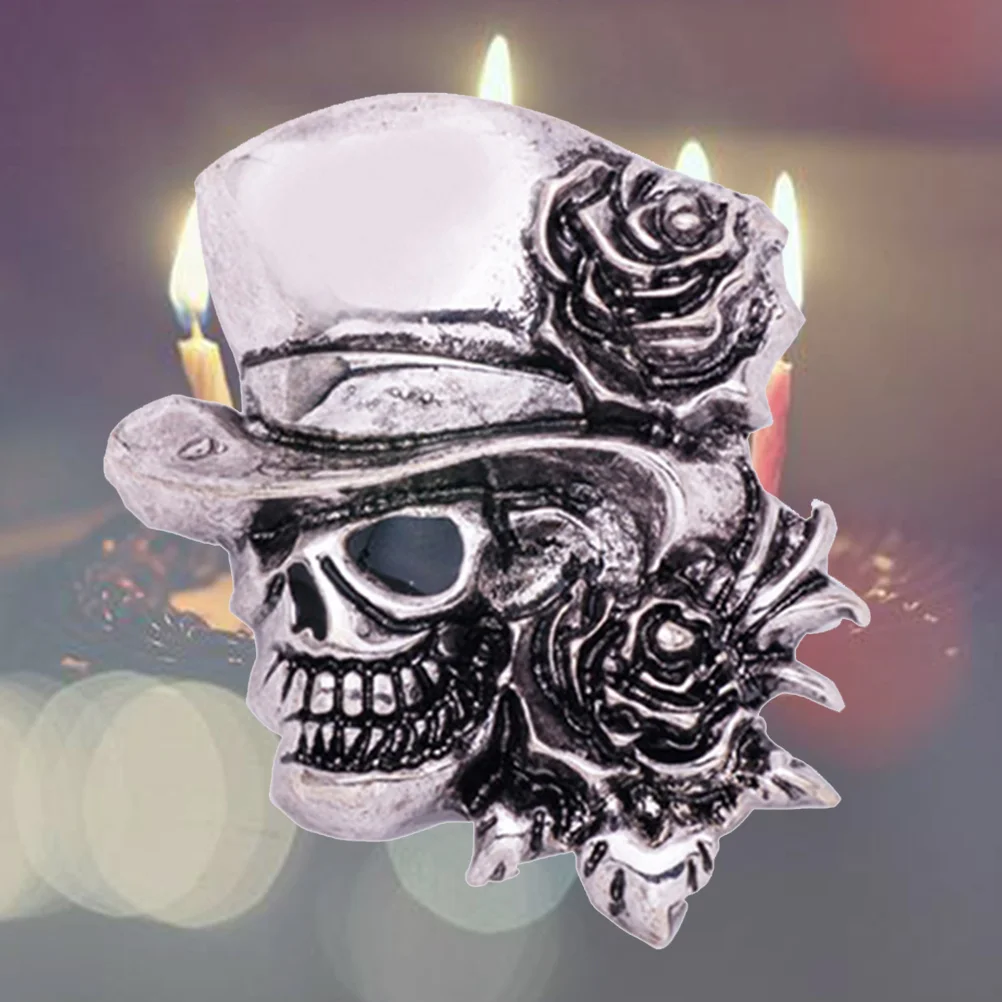 Vintage Punk Skull Lapel Pin Halloween Skull with Hat and Rose Flower Brooch Pin for Party skull brooch
Vintage Punk Skull Lapel Pin Halloween Skull with Hat and Rose Flower Brooch Pin for Party skull brooch