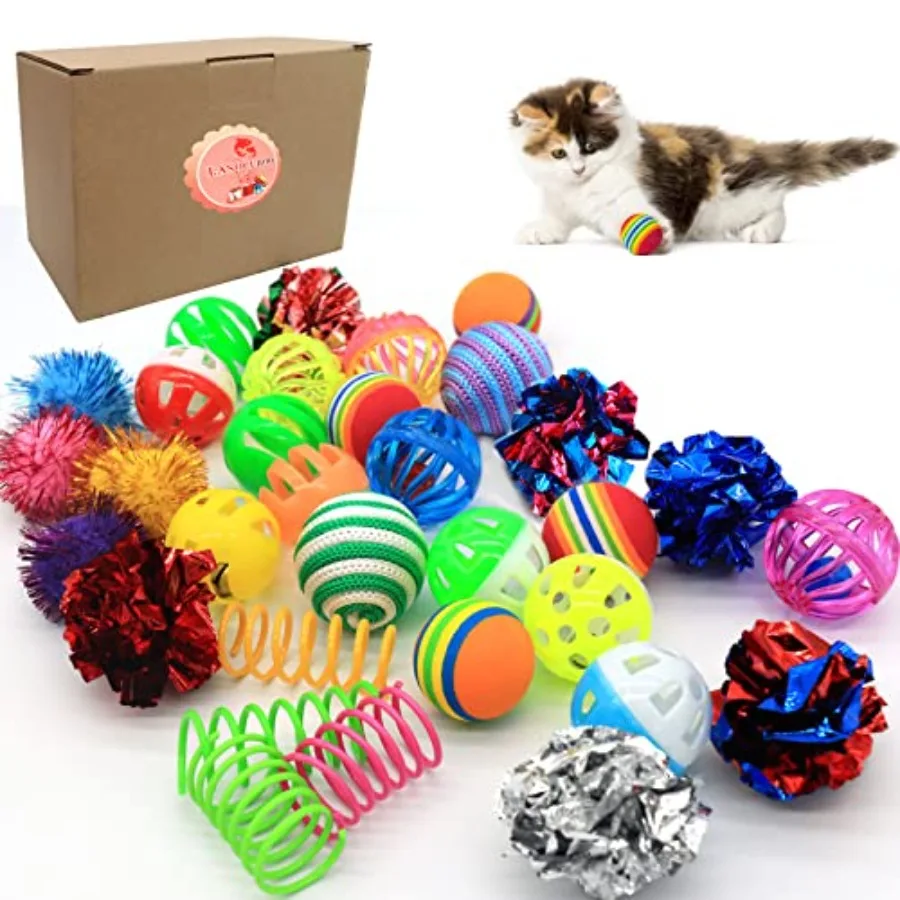 Игрушки для кошек Kittessortment Raiow Crinkle Sparkle Bell и Sisal Ba для всех кошек, 30 упаковок
Игрушки для кошек Kittessortment Raiow Crinkle Sparkle Bell и Sisal Ba для всех кошек, 30 упаковок