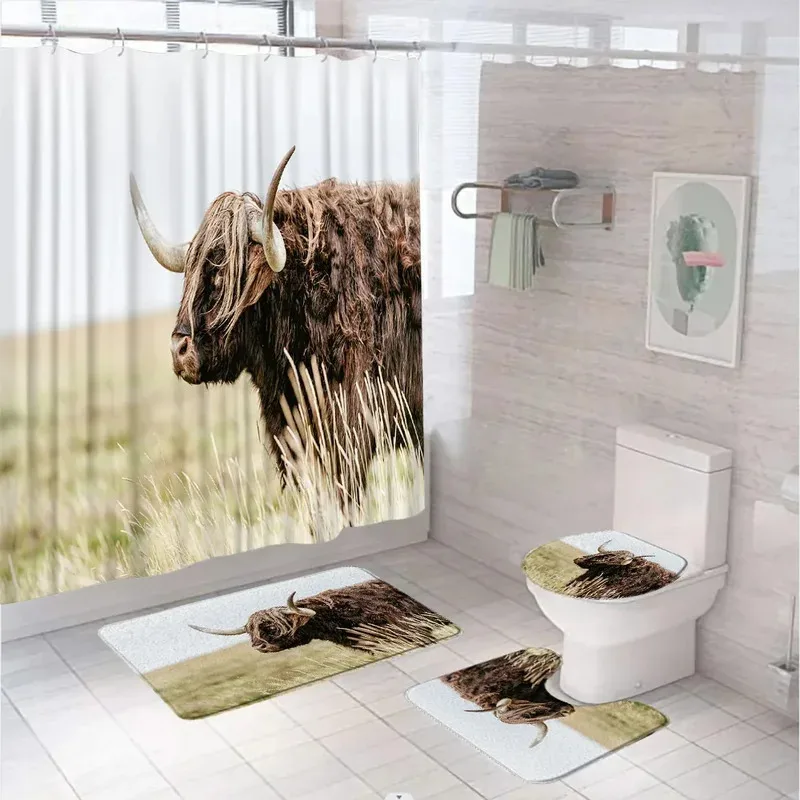HKJ02Cute Deer Shower Curtain Sets Animal Fall Western Grassland Sunset Scenery Bathroom Curtains Non-Slip Rugs Toilet Cover6Gh$
HKJ02Cute Deer Shower Curtain Sets Animal Fall Western Grassland Sunset Scenery Bathroom Curtains Non-Slip Rugs Toilet Cover6Gh$