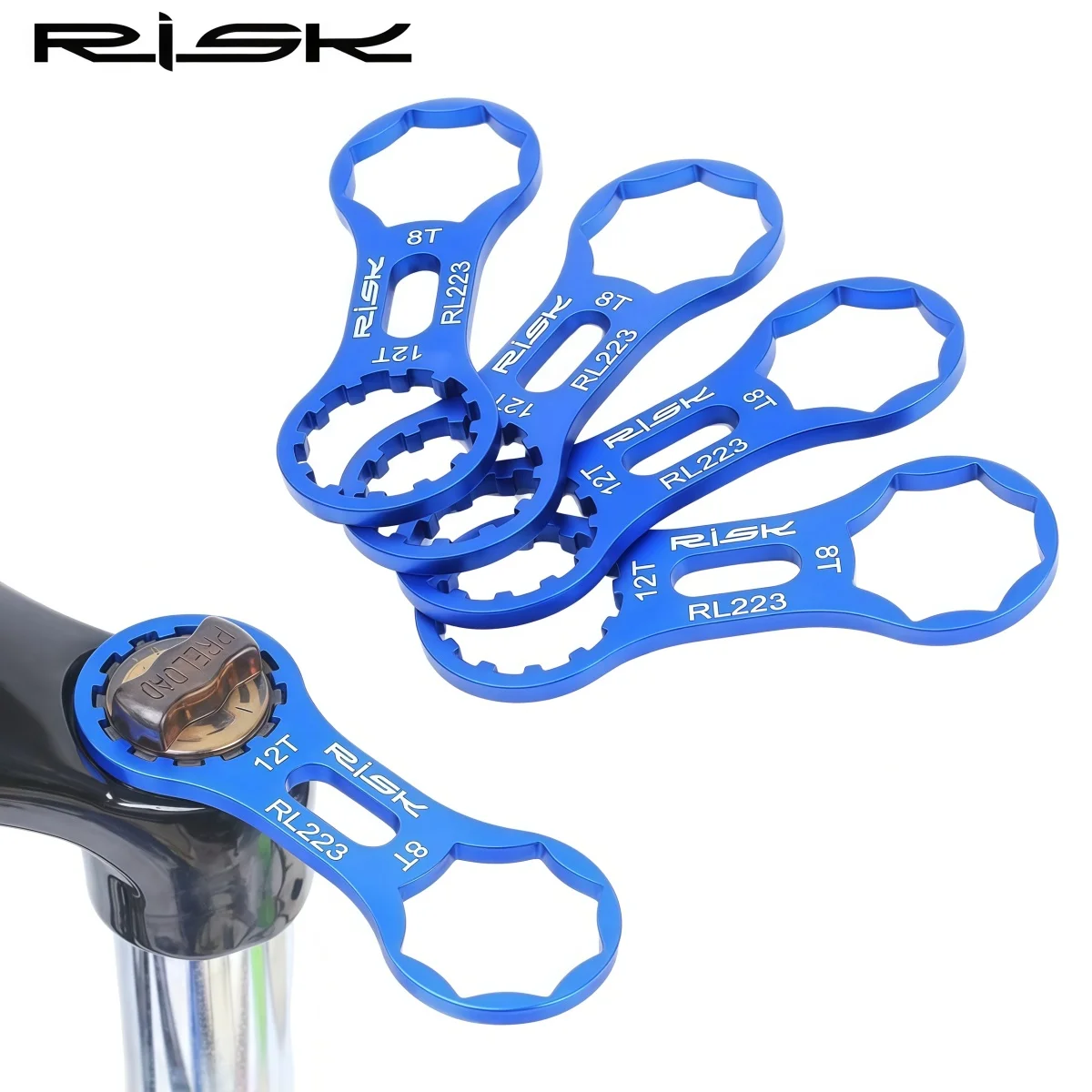 RISK RL223 Aluminum Bike Fork Top Cap Wrench – Suspension Preload Adjuster Tool For SUNTOUR XCR / XCT / XCM & RST Fork
RISK RL223 Aluminum Bike Fork Top Cap Wrench – Suspension Preload Adjuster Tool For SUNTOUR XCR / XCT / XCM & RST Fork