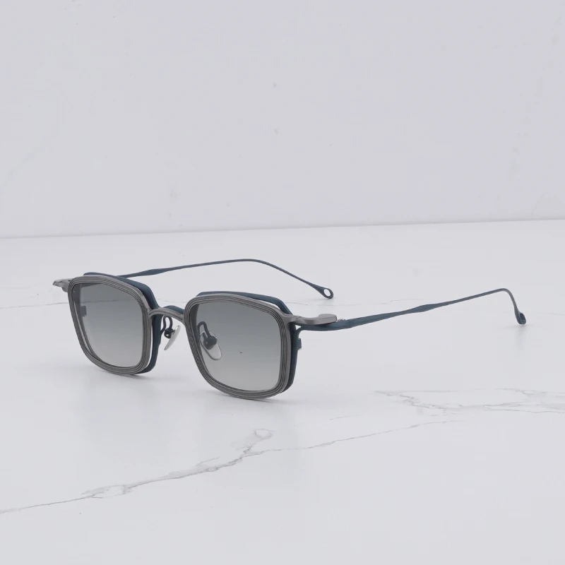 Classic Vintage Matte Cyan Sunglasses Male Niche Retro Square Clip On Sun Glasses Men Hand Craft Alloy Solar Glasses Women
Classic Vintage Matte Cyan Sunglasses Male Niche Retro Square Clip On Sun Glasses Men Hand Craft Alloy Solar Glasses Women