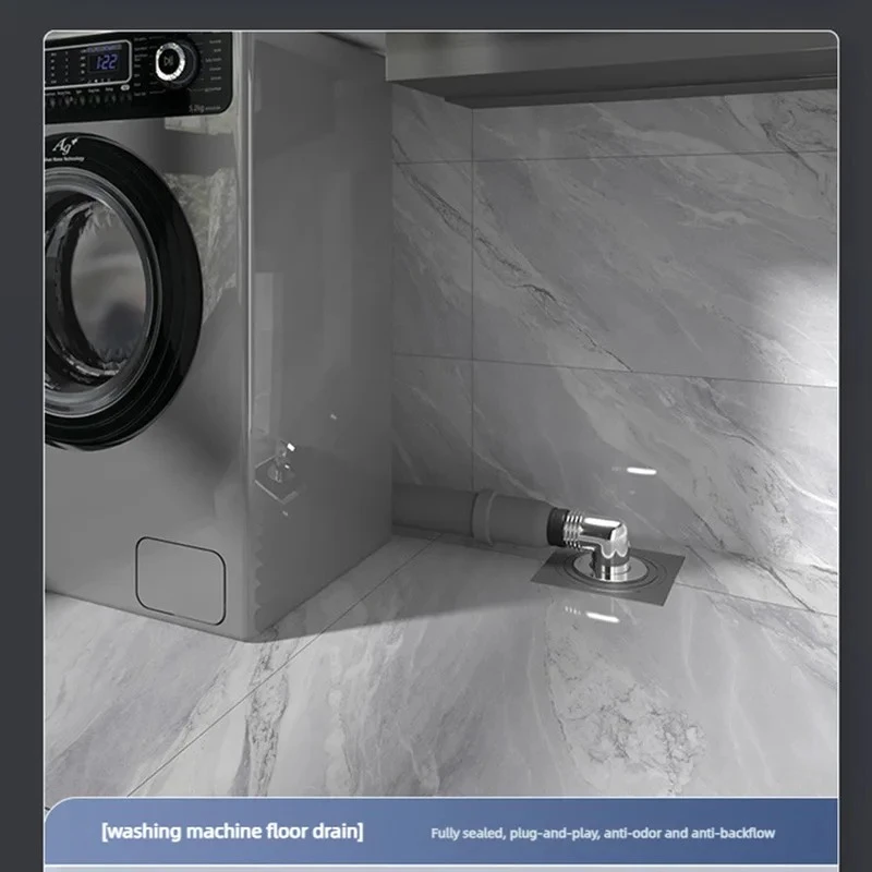 Stainless Steel Floor Drain For Washing Machine Gun Grey Anti-odor Washing Machine Dedicated Connector
Stainless Steel Floor Drain For Washing Machine Gun Grey Anti-odor Washing Machine Dedicated Connector