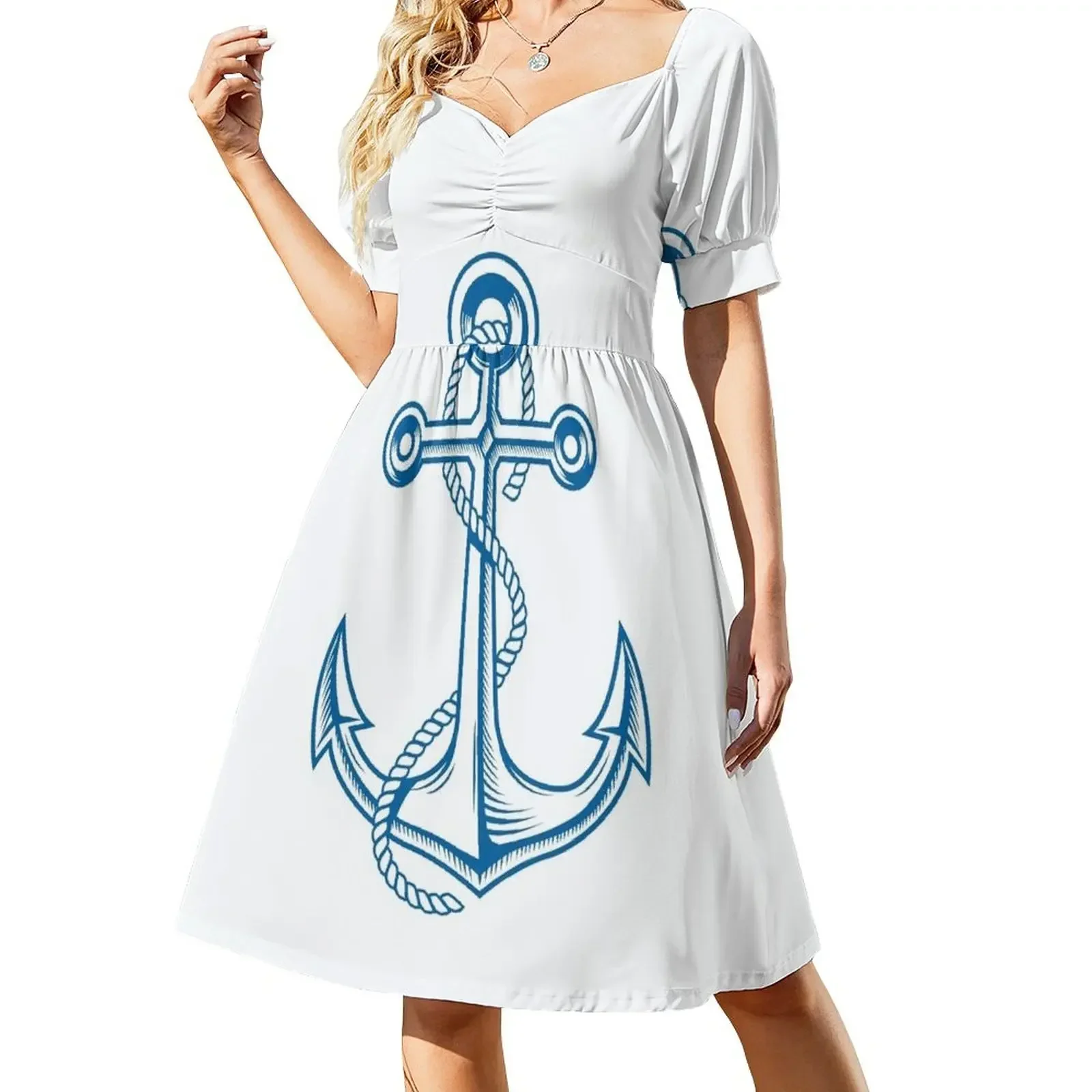 Mega Yacht Sea Anchor Short-Sleeved Dress summer dress woman 2025 trendy Woman dresses Dress
Mega Yacht Sea Anchor Short-Sleeved Dress summer dress woman 2025 trendy Woman dresses Dress