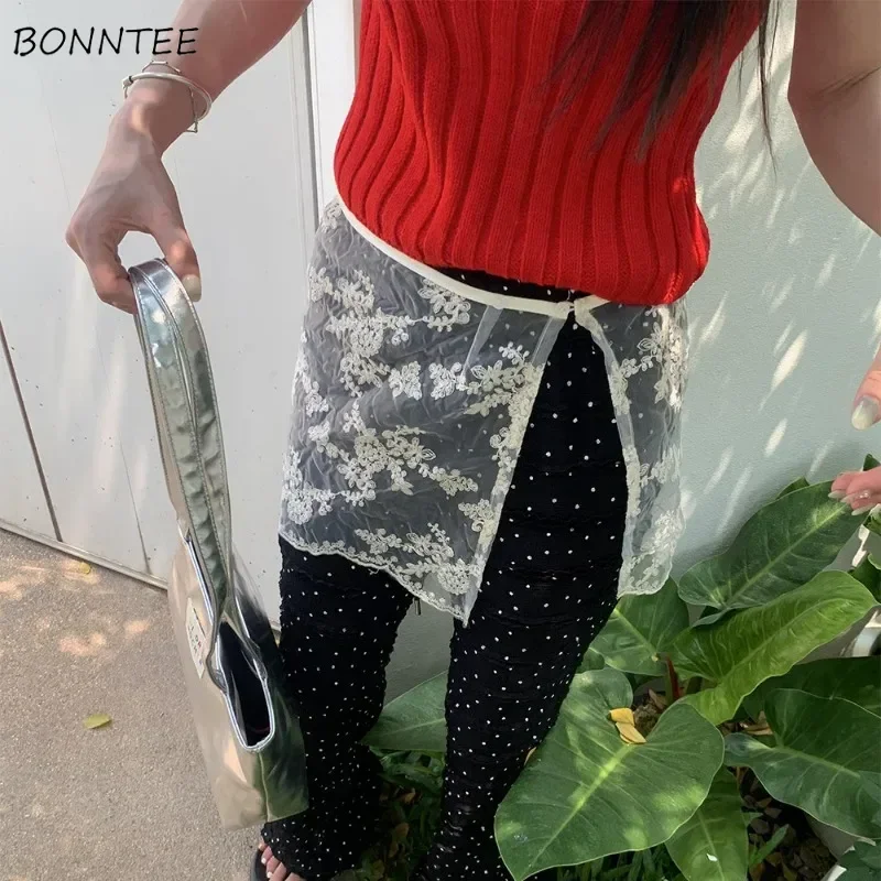 Sheer Skirts Women Lace Floral A-line Faldas Summer Split Breathable Fashion High Waist Trendy All-match Streetwear Loose 2024
Sheer Skirts Women Lace Floral A-line Faldas Summer Split Breathable Fashion High Waist Trendy All-match Streetwear Loose 2024