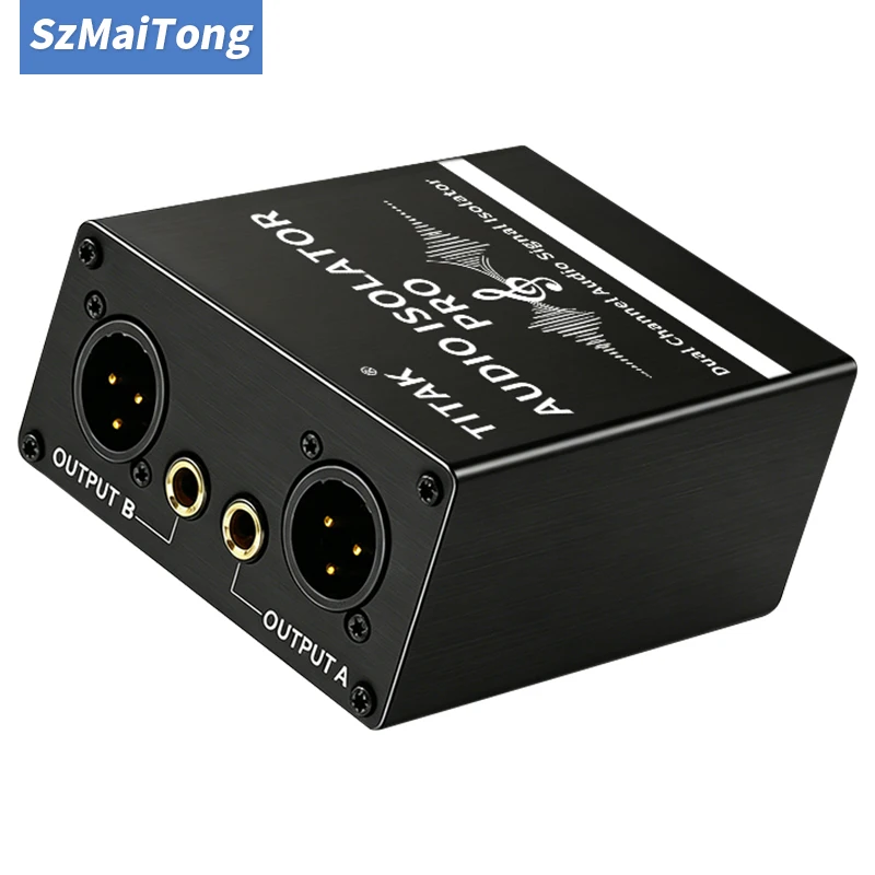 TITAK Pro Audio Isolator PAD GND Switch Eliminate Buzz Hum Noise XLR 6.35mm for Live Performance Home Theater PA Sound Equipment
TITAK Pro Audio Isolator PAD GND Switch Eliminate Buzz Hum Noise XLR 6.35mm for Live Performance Home Theater PA Sound Equipment