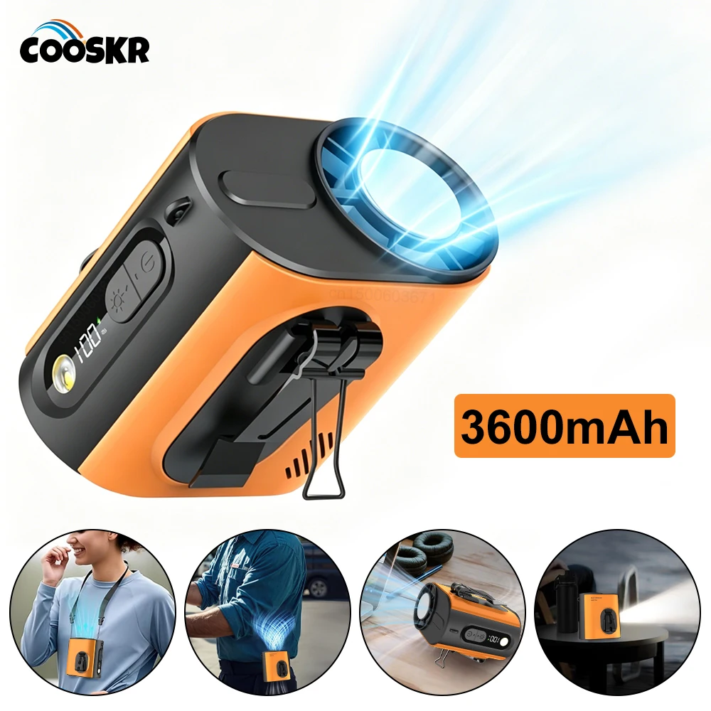 Mini Waist Cilp Fan Portable Neck Hanging Fan USB Rechargeable Outdoor Cooling Fan Mini Waist Fan Air Cooler with LED Flashlight
Mini Waist Cilp Fan Portable Neck Hanging Fan USB Rechargeable Outdoor Cooling Fan Mini Waist Fan Air Cooler with LED Flashlight