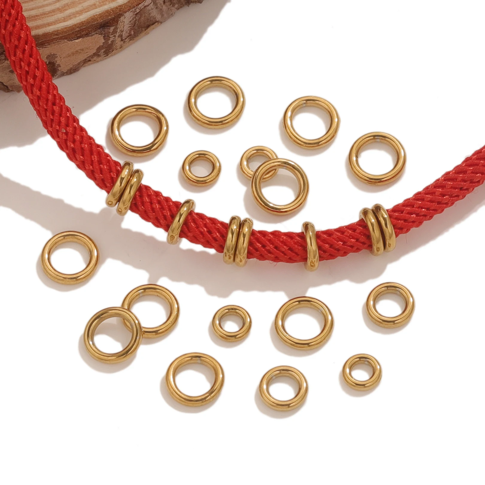 50PCS 4 5 6 8 MM Gold Stainless Steel Ring Closed Ring Connector, Suitable for DIY Jewelry Accessories Production Wholesale Good
50PCS 4 5 6 8 MM Gold Stainless Steel Ring Closed Ring Connector, Suitable for DIY Jewelry Accessories Production Wholesale Good