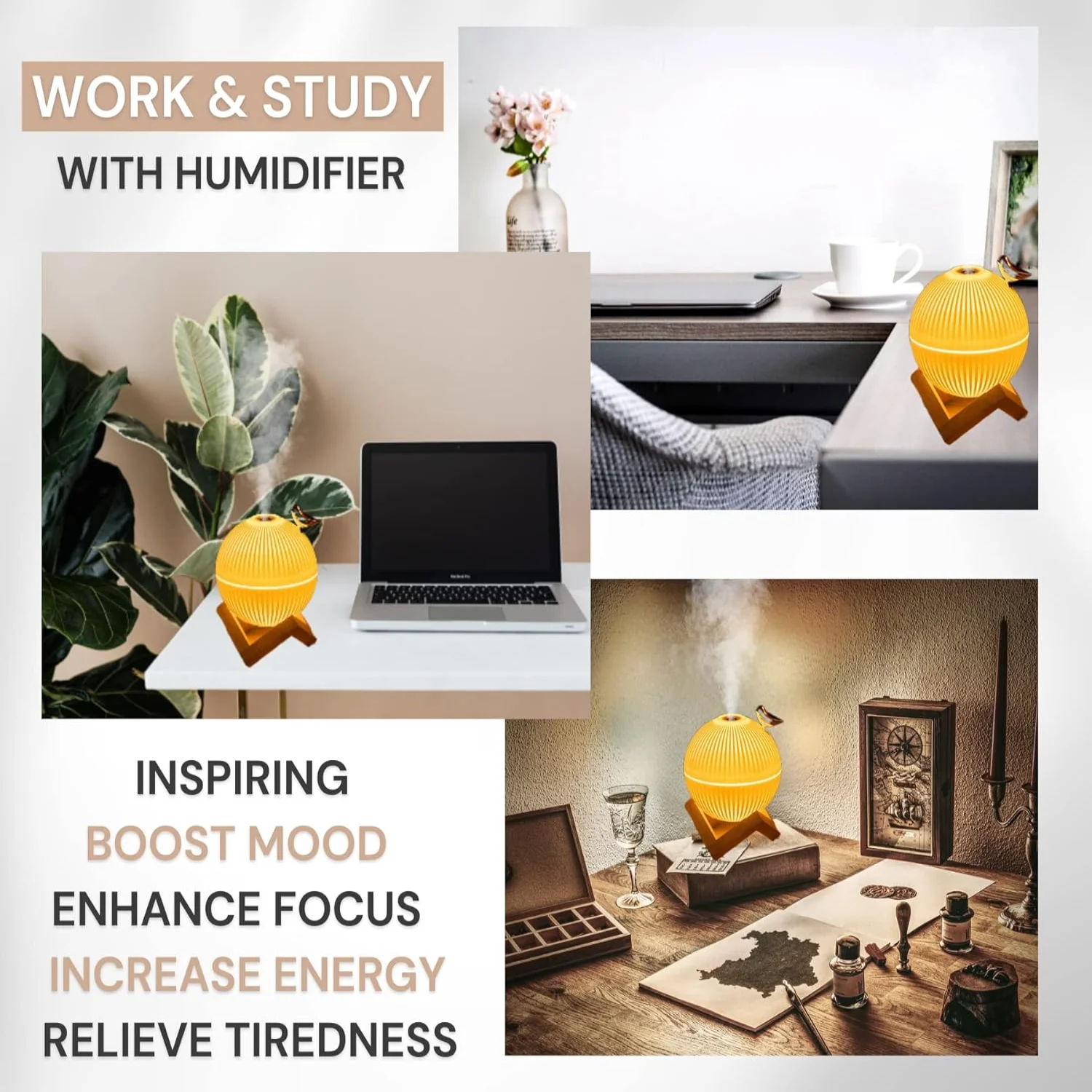 Cool Mist Mini Humidifier. Cute Portable Small Air Humidifier with USB for Bedroom Desk Plants & Baby Nursery. Moon Lamp USB Ult
Cool Mist Mini Humidifier. Cute Portable Small Air Humidifier with USB for Bedroom Desk Plants & Baby Nursery. Moon Lamp USB Ult