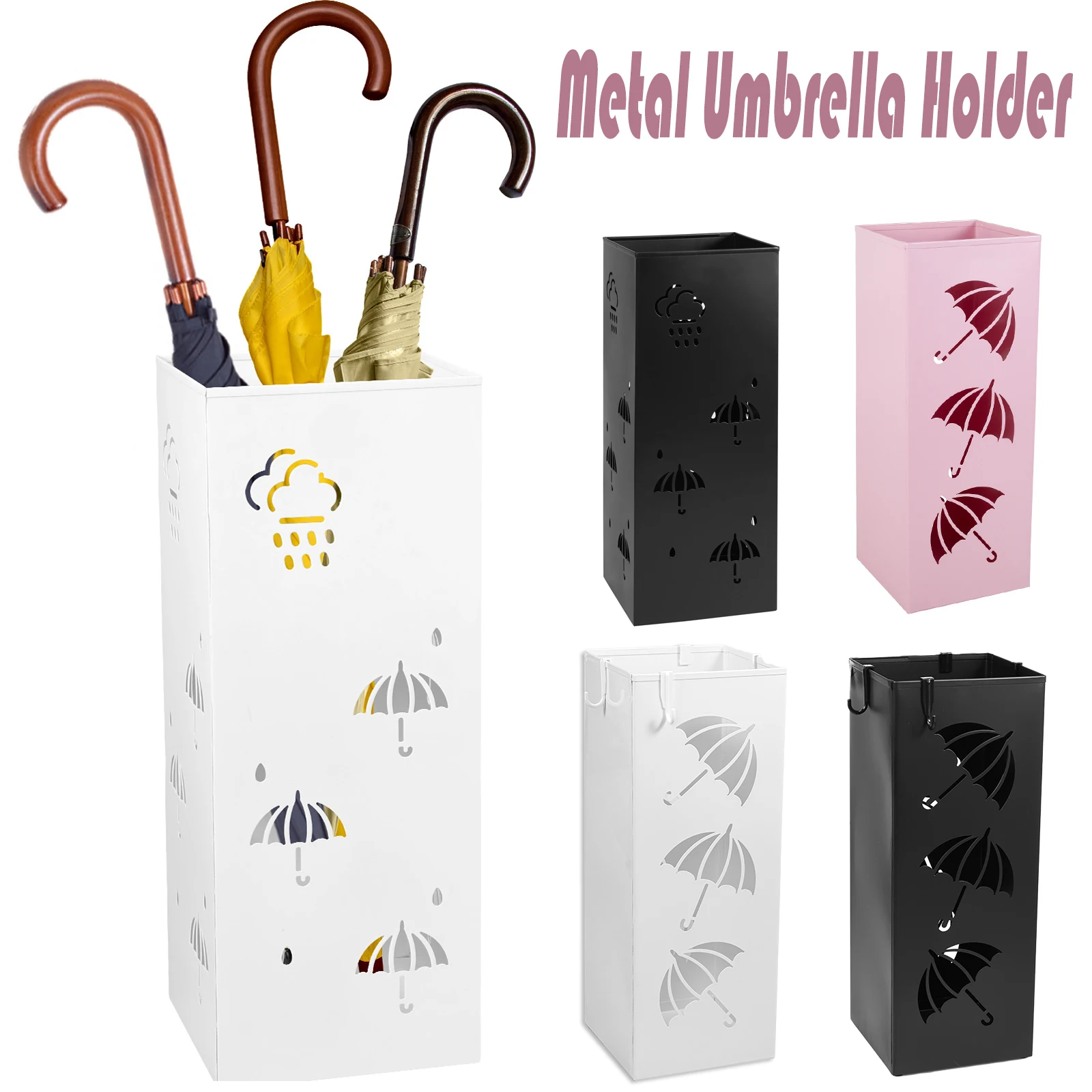 Umbrella Holder Metal Free Standing Umbrella Stand Rack Multipurpose Decorative Umbrella Holder Walking Sticks Holder for Hotel
Umbrella Holder Metal Free Standing Umbrella Stand Rack Multipurpose Decorative Umbrella Holder Walking Sticks Holder for Hotel