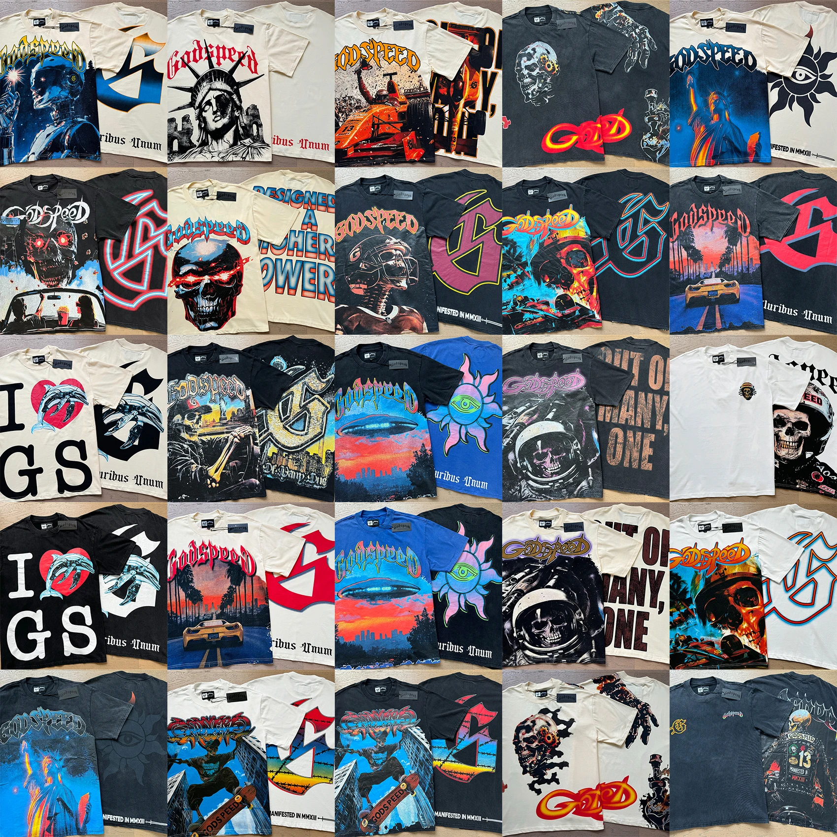 25ss Godspeed футболка American High Street хип-хоп модная брендовая потертая летняя повседневная свободная футболка с принтом черепа хлопок 25 стилей
25ss Godspeed футболка American High Street хип-хоп модная брендовая потертая летняя повседневная свободная футболка с принтом черепа хлопок 25 стилей