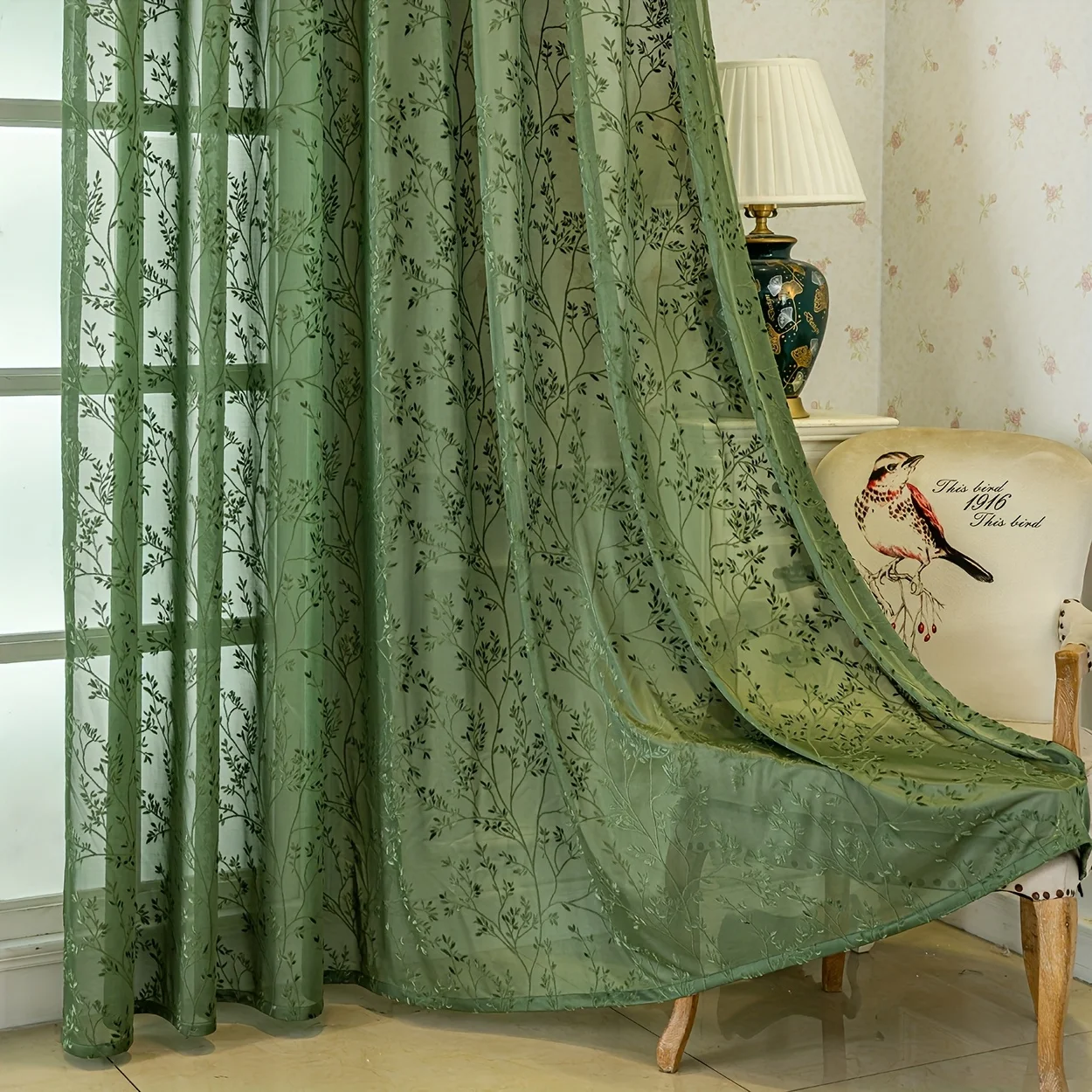 2Panels Rural Retro Jacquard Transparent Curtains, Hanging with Grommets, Rural Style Translucent Curtains, Suitable for Living Rooms, Bedrooms, Balconies, Kitchens, Offices, Curtain Decoration, Etc
2Panels Rural Retro Jacquard Transparent Curtains, Hanging with Grommets, Rural Style Translucent Curtains, Suitable for Living Rooms, Bedrooms, Balconies, Kitchens, Offices, Curtain Decoration, Etc