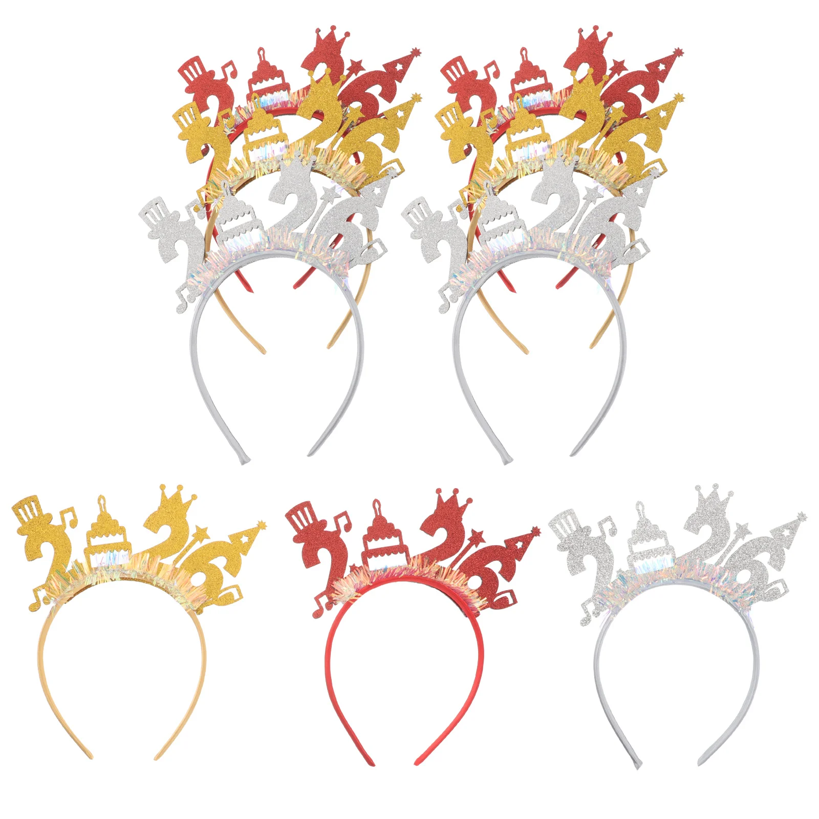 9Pcs New Year Party Headbands Festive Glitter Hair Hoops for Women Photo Props Lightweight Comfortable Celebration Accessories
9Pcs New Year Party Headbands Festive Glitter Hair Hoops for Women Photo Props Lightweight Comfortable Celebration Accessories