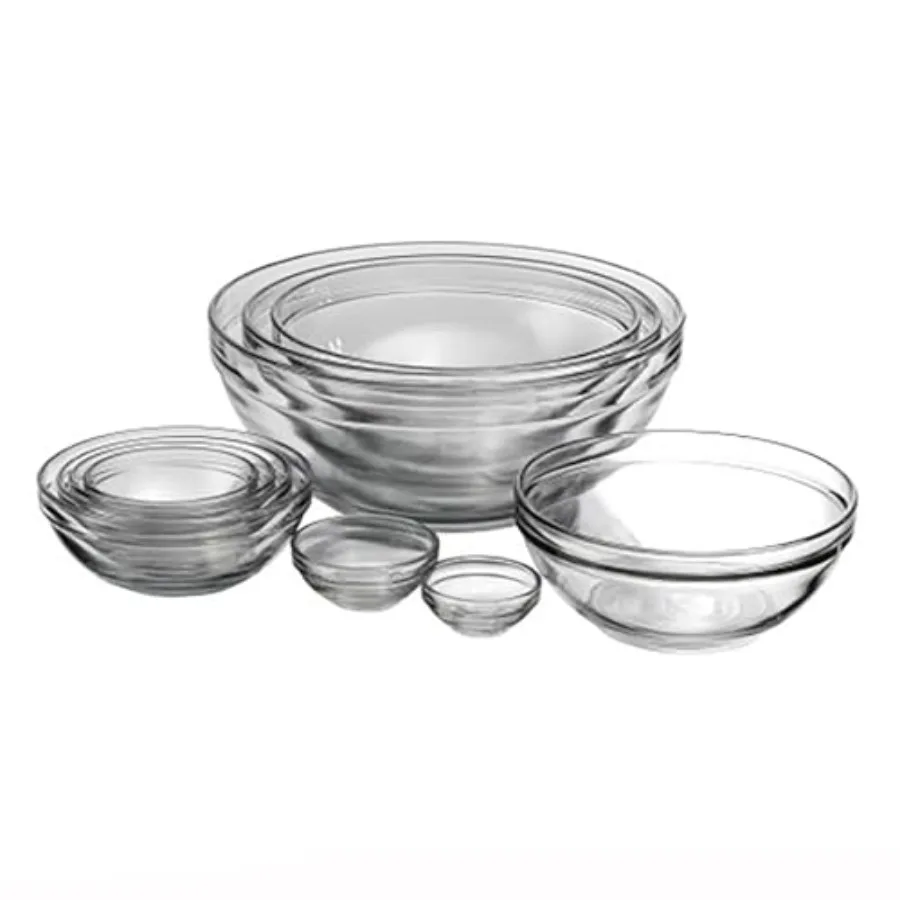 10 Piece Mixing Bowl Set for Kitchen Use, Stainless Steel, Silver, Nesting Design with Precise Ccity Markings
10 Piece Mixing Bowl Set for Kitchen Use, Stainless Steel, Silver, Nesting Design with Precise Ccity Markings