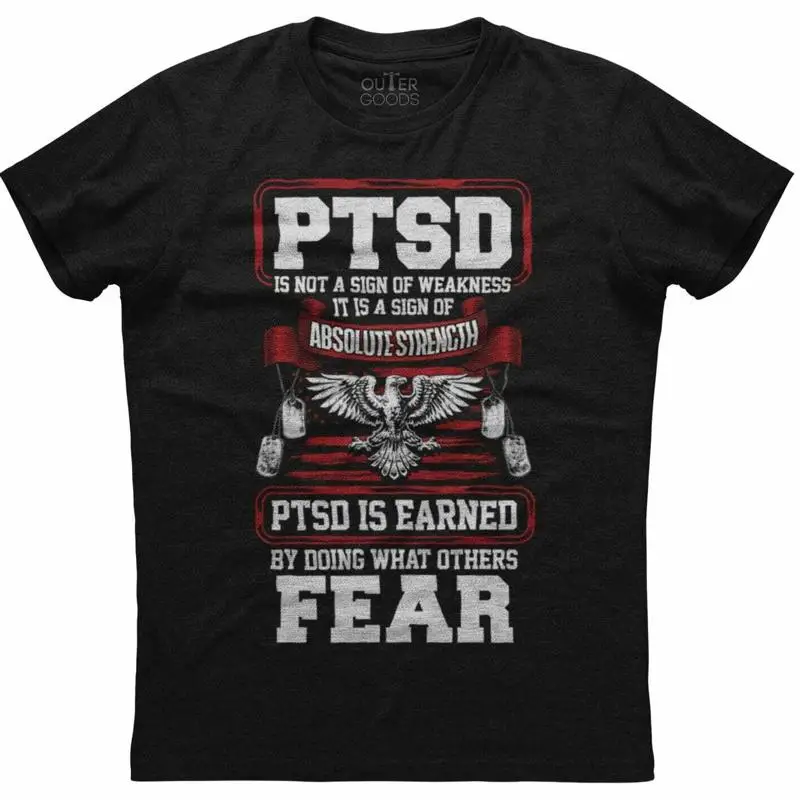 PTSD Is Not A Sign Of Weakness Eagle Men's New Patriotic Black T shirt
PTSD Is Not A Sign Of Weakness Eagle Men's New Patriotic Black T shirt