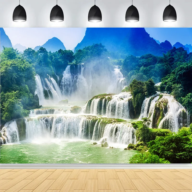 Fresh Blue Natural Waterfall Beauty Lake Photography Backdrops Grass Landscape River Beach Park Cove Photo Background PB-01
Fresh Blue Natural Waterfall Beauty Lake Photography Backdrops Grass Landscape River Beach Park Cove Photo Background PB-01