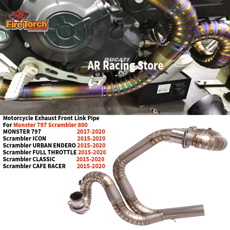 Для DUCATI Scrambler 800 MONSTER 797 2015-2020 выхлопная система мотоцикла из титанового сплава, передняя соединительная труба, побег, мототрубка
Для DUCATI Scrambler 800 MONSTER 797 2015-2020 выхлопная система мотоцикла из титанового сплава, передняя соединительная труба, побег, мототрубка