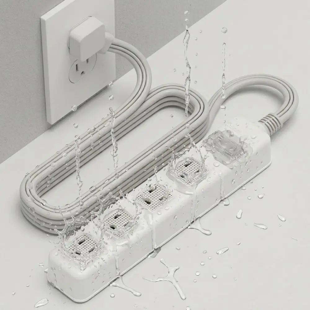 Safety Power Strip with 4 Outlets, IPX4 Waterproof, ETL Listed, 10ft Cord, V0 Fire-Retardant, Overload Protection, Ideal for Hom
Safety Power Strip with 4 Outlets, IPX4 Waterproof, ETL Listed, 10ft Cord, V0 Fire-Retardant, Overload Protection, Ideal for Hom